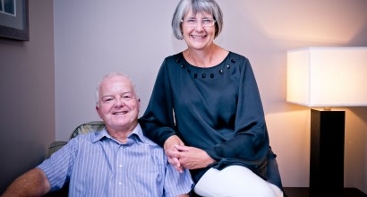 Daniel McKeough with his wife. Photo Credit: White Photography